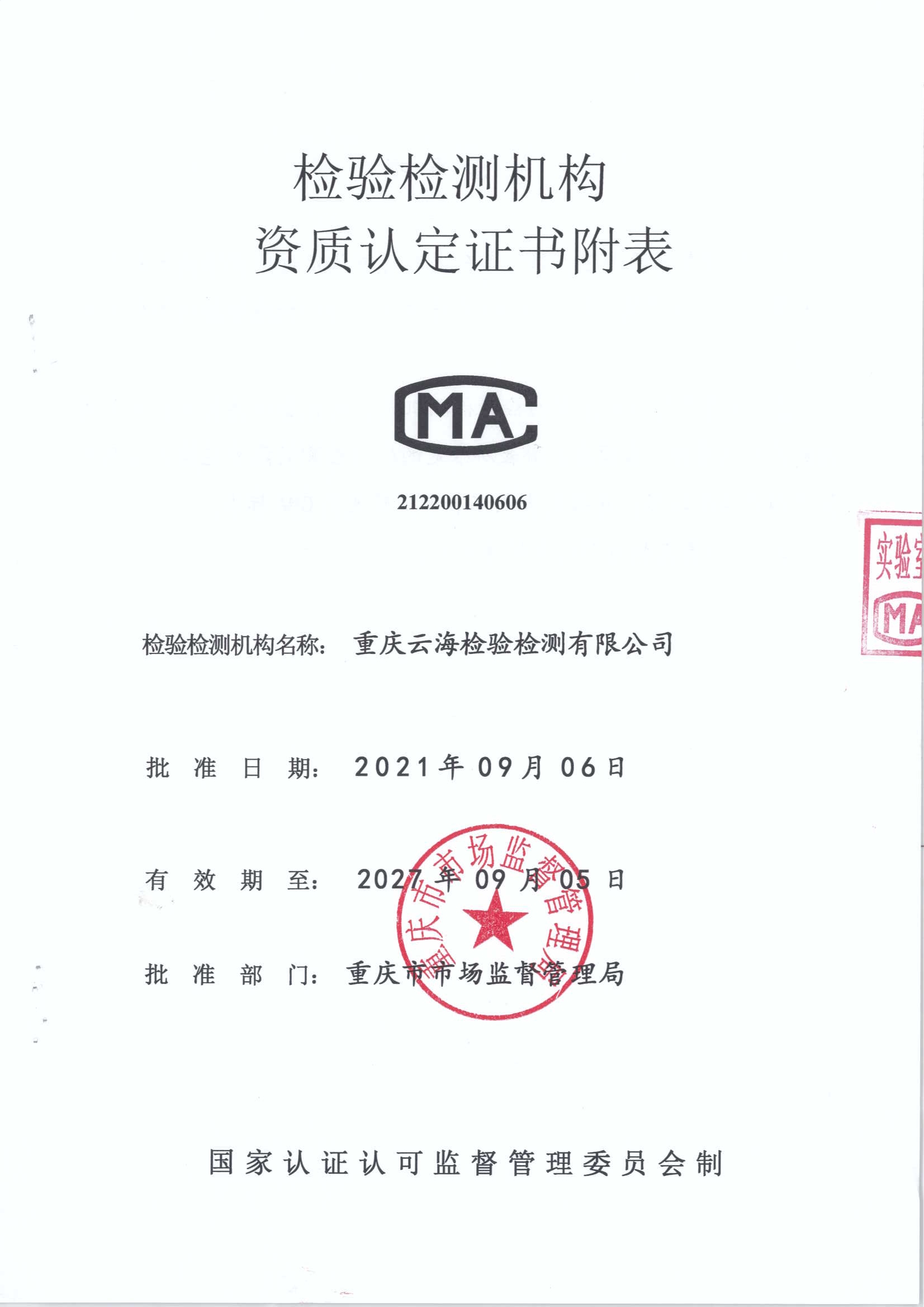 2022.9.6-2027.9.5 CMA資質(zhì)(zhì)認(rèn)(rèn)定能力參數(shù)(shù)附表及授權(quán)(quán)簽字人